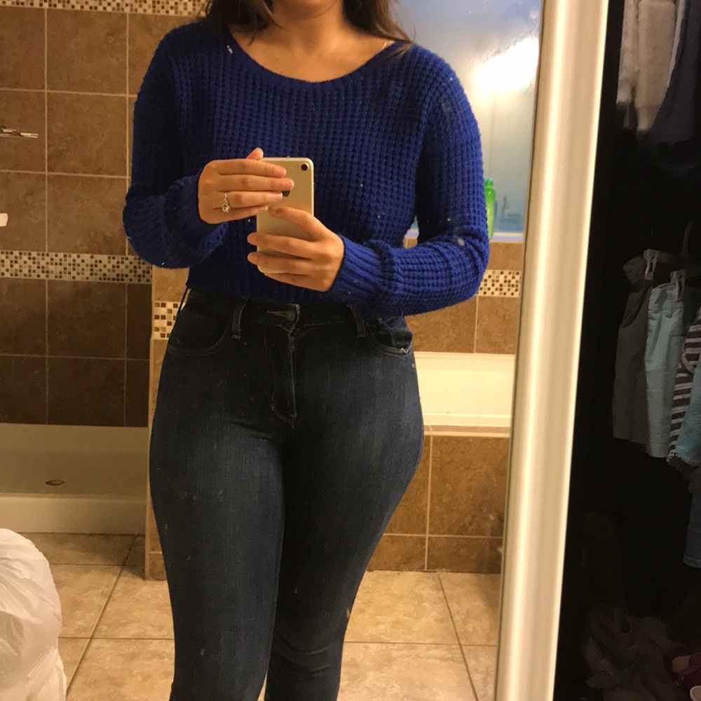 Royal blue sweater